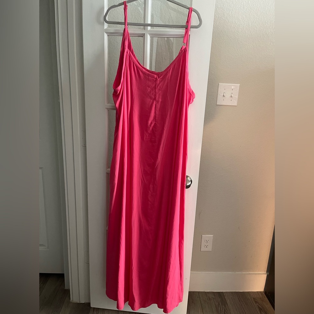 Vibrant Pink Maxi Dress